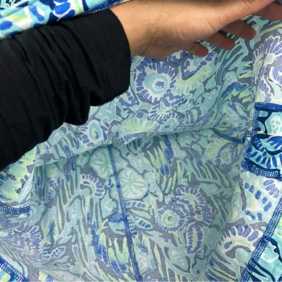 Lilly Pulitzer pima cotton 3/4 sleeve Marlowe dress Women's size S indigo sunset - Picture 12 of 14